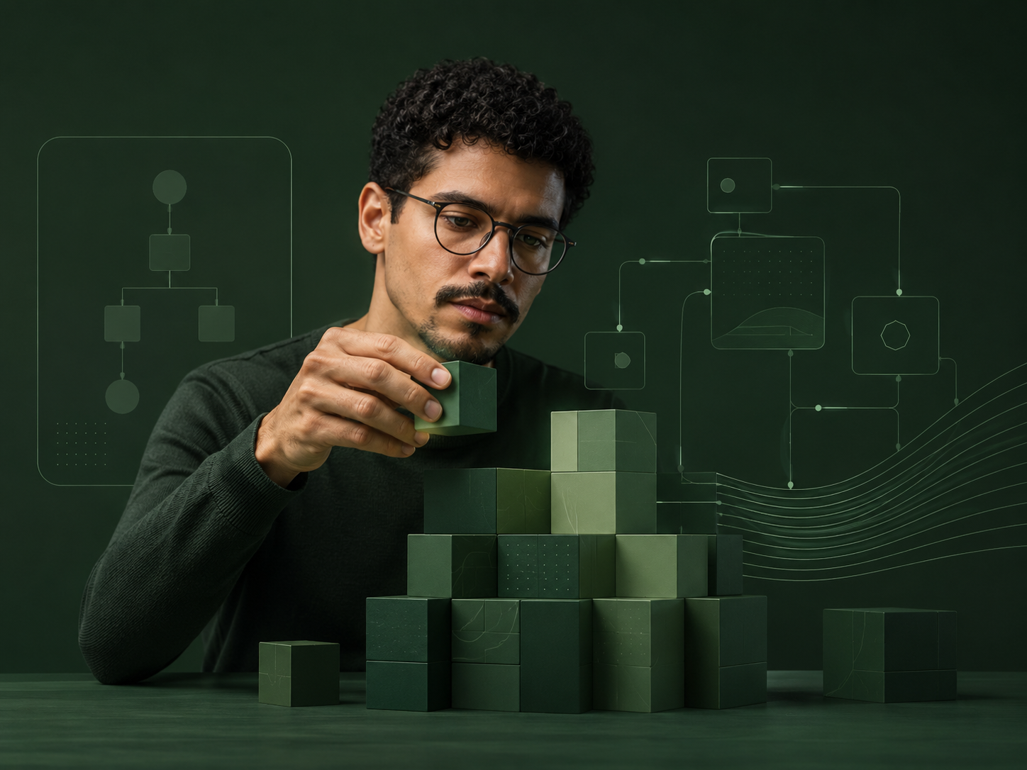 Interfaces futuristas em vidro